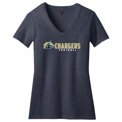 Ladies 60/40 Chargers Football V-Neck Thumbnail