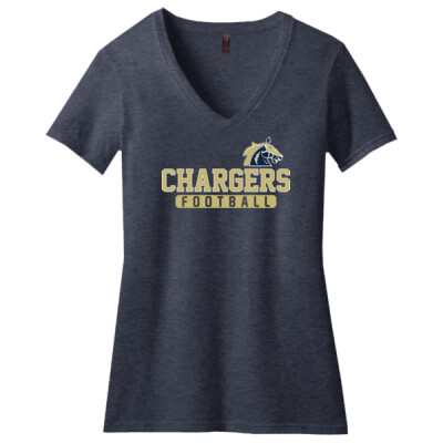 Ladies 60/40 Chargers Football V-Neck 2 Thumbnail